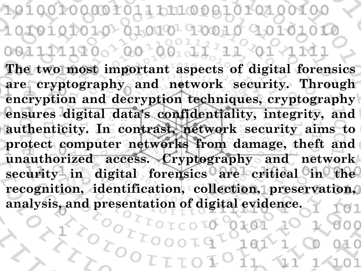 Cryptography and Network Security in Digital Forensics